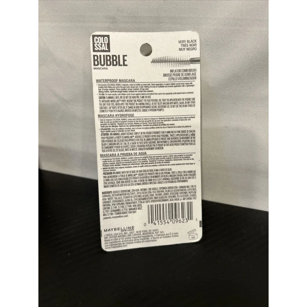 Maybelline Colossal Bubble Mascara Very Black #871 Waterproof